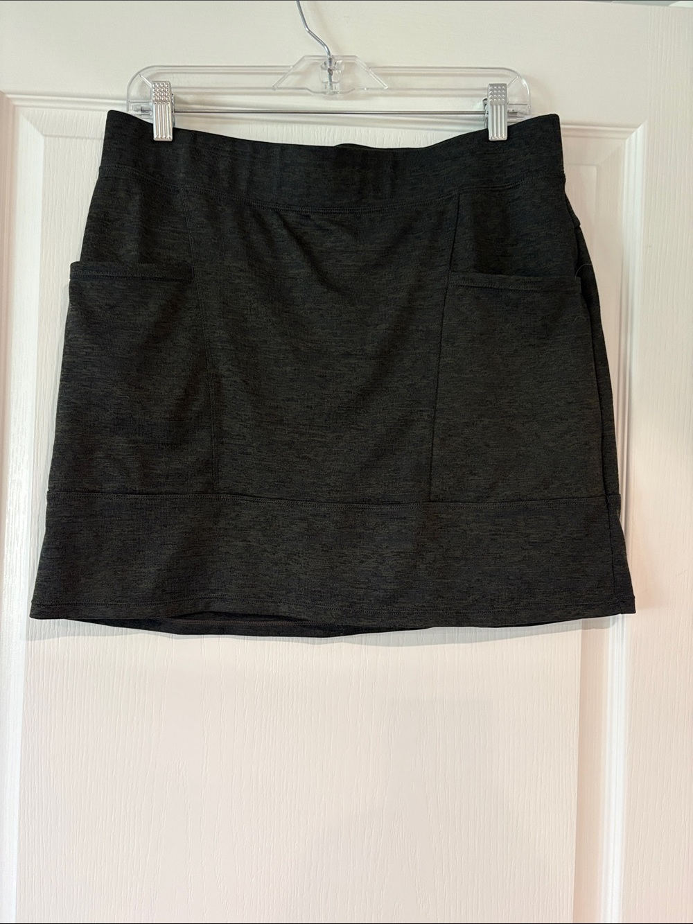 Toad&Co Dark Charcoal Skirt with Front Pockets